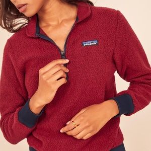 Patagonia Woolyester Fleece Pullover Red